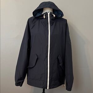 Timberland Women's Dark Blue Hooded Raincoat